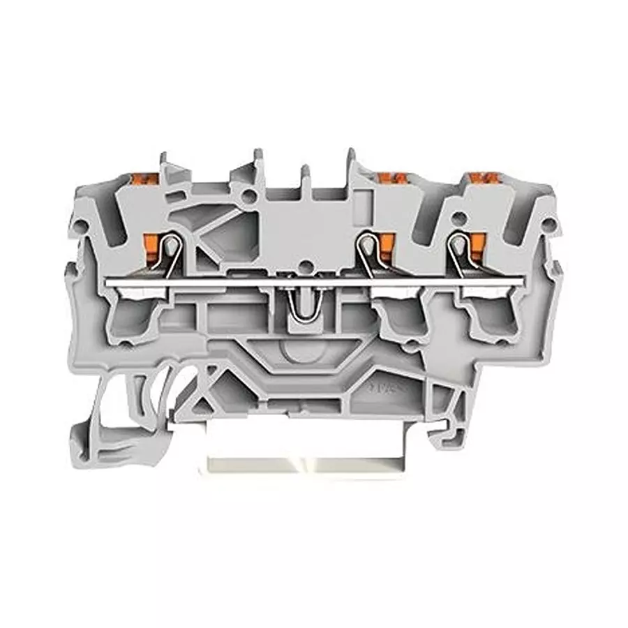 Wago TERMINAL BLOCK, DINRAIL, 3WAYS, 12AWG, 2202-1301