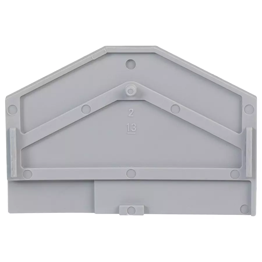 Wago END PLATE, GREY, 2.5MM WIDE, 280-312 (Pack of 10 Pcs)