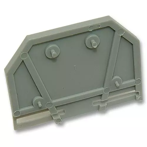 Wago END PLATE, GREY, 4MM WIDE, 282-301 (Pack of 10 Pcs)