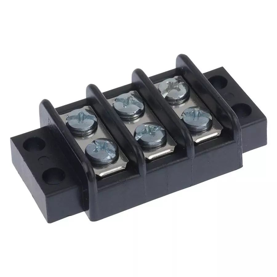 MOLEX Barrier Panel Mount Terminal Blocks TERMINAL BLOCK, BARRIER, 3POS, 14AWG 38780-0103