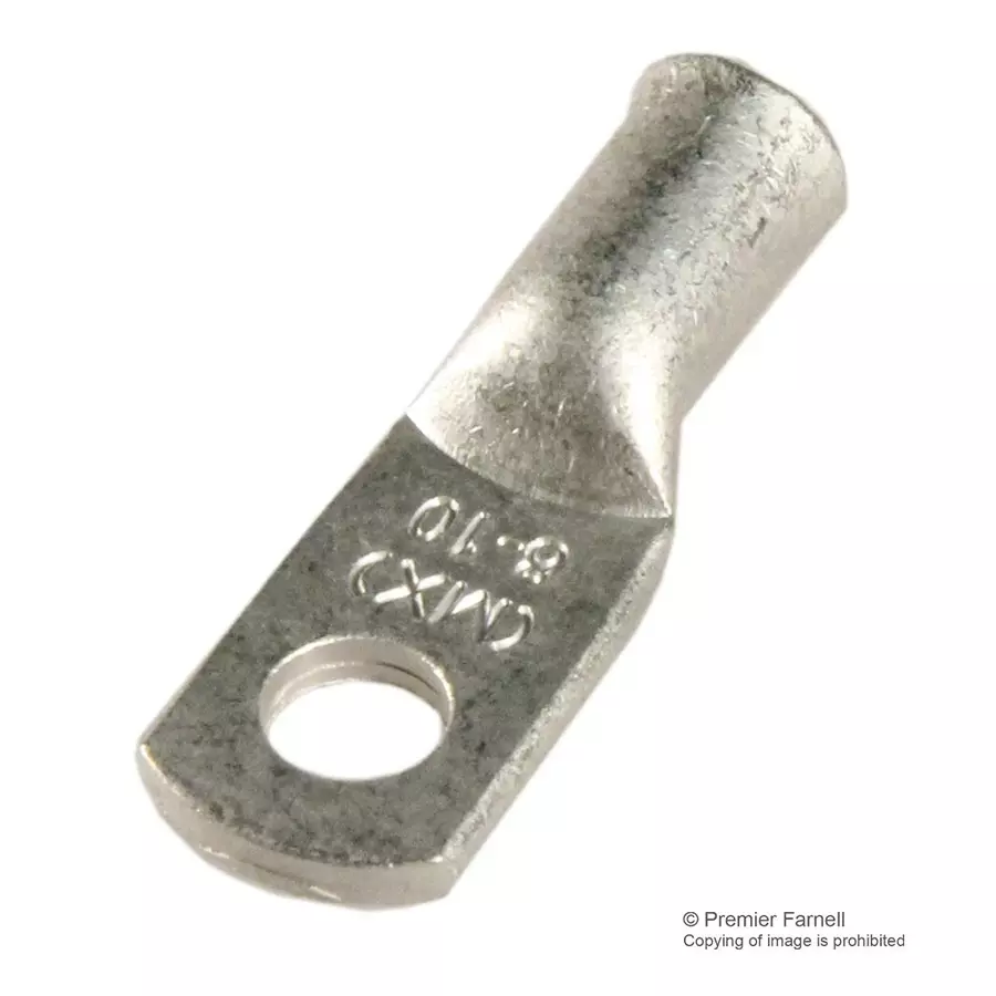 MOLEX Lug Terminals TERMINAL, COMPRESSION LUG, M5, 8AWG 19221-0223 (Pack of 5)