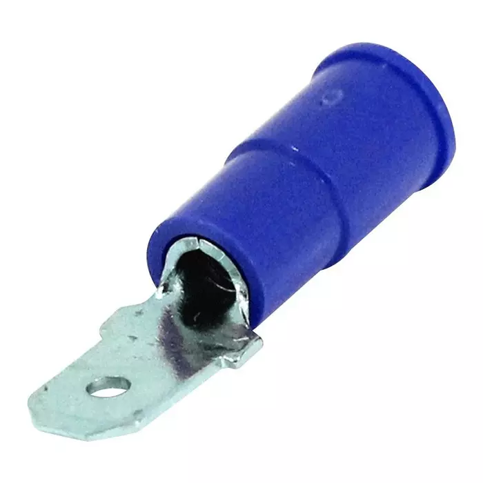 MOLEX Quick Disconnect Crimp Terminals MALE DISCONNECT, 6.35MM, 16-14AWG, BLU 19023-0012 (Pack of 10)