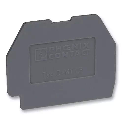 Phoenix Contact Terminal Block Accessories END COVER, D-MT 1.5, 3100321 (Pack of 10)