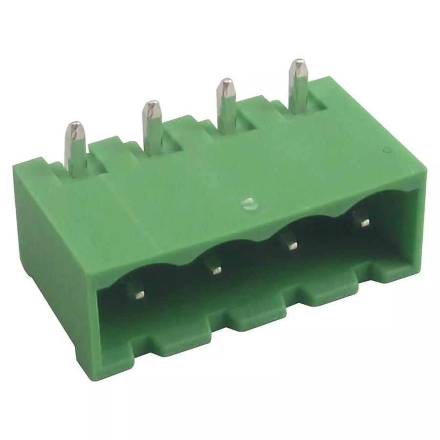 Phoenix Contact Pluggable Terminal Block Headers & Sockets CONNECTOR, HEADER, THT, RA, 5.08MM, 4WAY, 1757268
