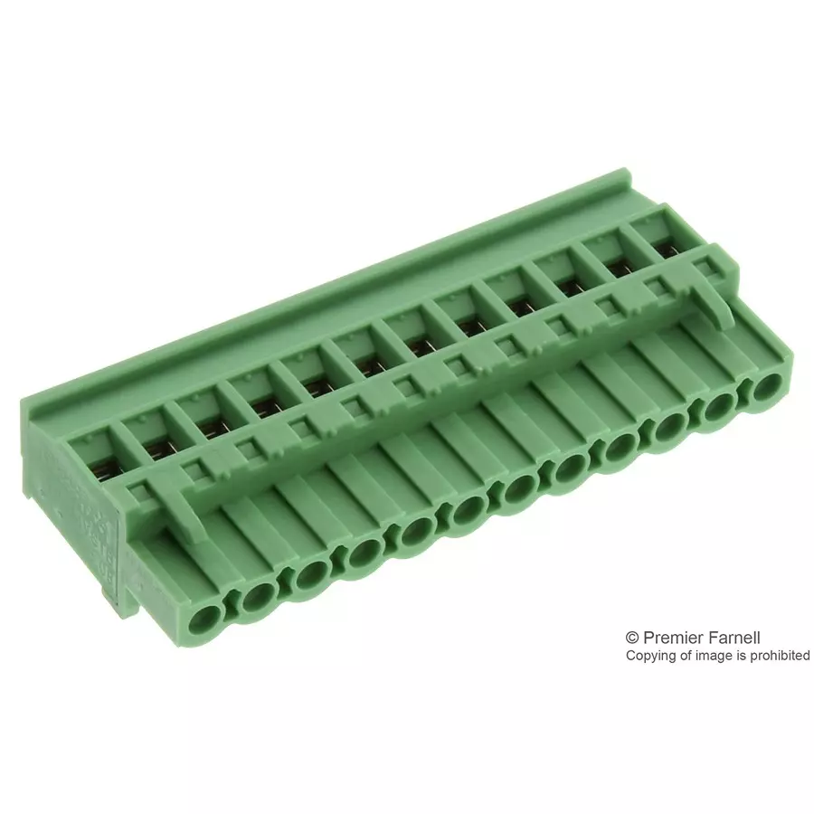 Phoenix Contact Pluggable Terminal Blocks TERMINAL BLOCK, PLUGGABLE, 12POS, 12AWG, 1792346