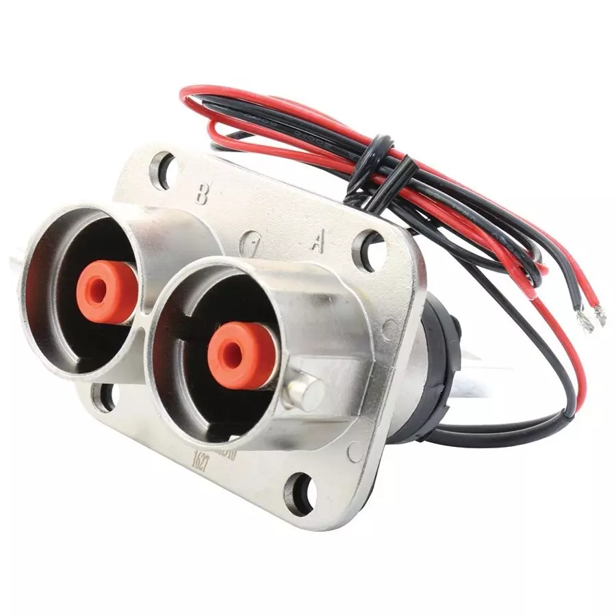 AMPHENOL INDUSTRIAL CONNECTOR, RECTNGLR, RCPT, 2POS, PANEL, PL082X-301-10D10