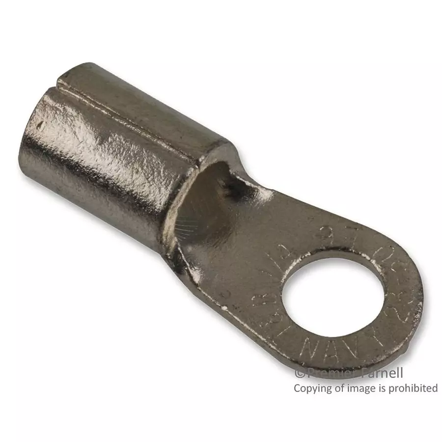 ABB - THOMAS & BETTS TERMINAL, RING TONGUE, 1/4IN, CRIMP, E6-14 (Pack of 20)