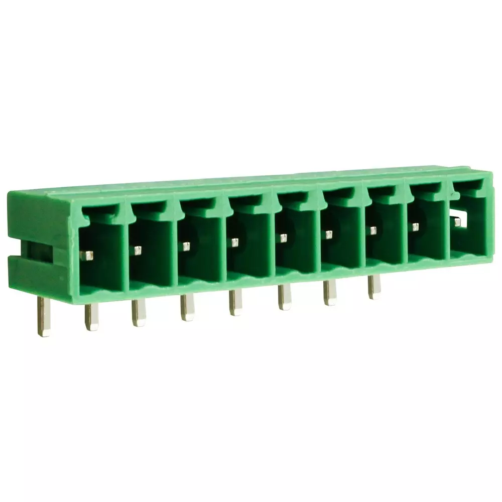 CAMDENBOSS Terminal Block, Header, 9Pos, R/A, Th, CTBP93HE/9 (Pack of 10 Pcs)