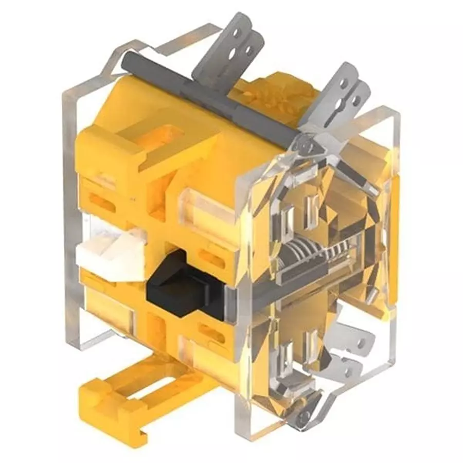 EAO Contact Block Snap In Mount Plug-In, 704.905.5