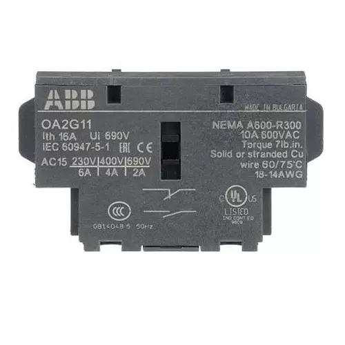 ABB Auxiliary Contact Block for Disconnect Switches, OA2G11