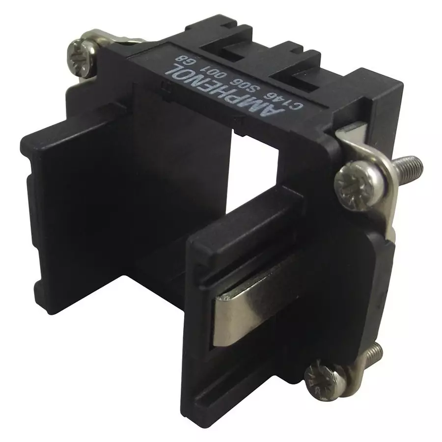 AMPHENOL SINE/TUCHEL Frame, Female, For 2 Modules, C146 S06 001 G8