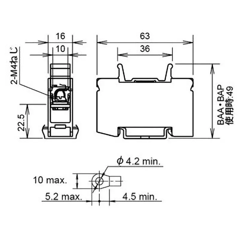 idec-ba-series-terminal-block-600-v-insulation-voltage-baf111s-3apn20-pack-of-20-pcs
