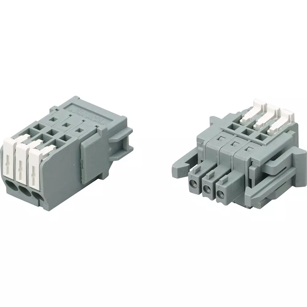 Sato Parts Two-Piece Screwless Terminal Block Sl-4000-As Series, SL-4000-AS-3PGY