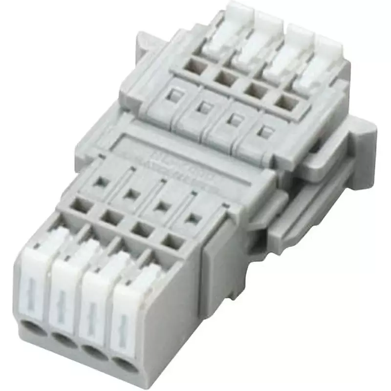 Sato Parts Two-Piece Screwless Terminal Block Sl-4000-As Series, SL-4000-AS-4PGY