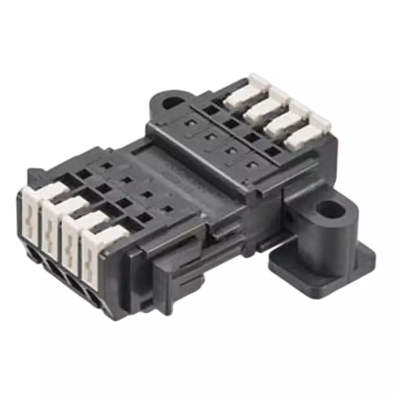 Sato Parts Screwless Terminal Block 3 Pole 100 mΩ or more (DC500 V), SL-4500-ASH-3PB