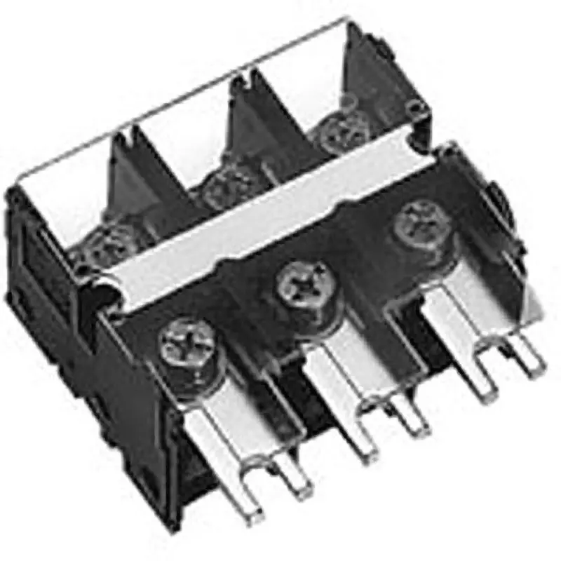 NITTO KOGYO Terminal Block Polycarbonate Resin 600 V Rated Insulation Voltage, TBF-063J
