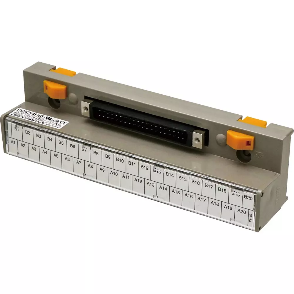 Toyo Giken Connector Terminal Block (PCN7 Series) 125 V AC/DC Screw / D-Sub 40 Pole, PCN7-4F40