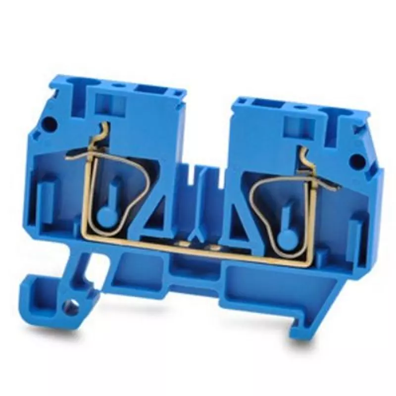 RS PRO Feed Through Terminal Block Spring Terminal 16 AWG to 10 AWG Blue, 2624154 (Pack of 10 Pcs)