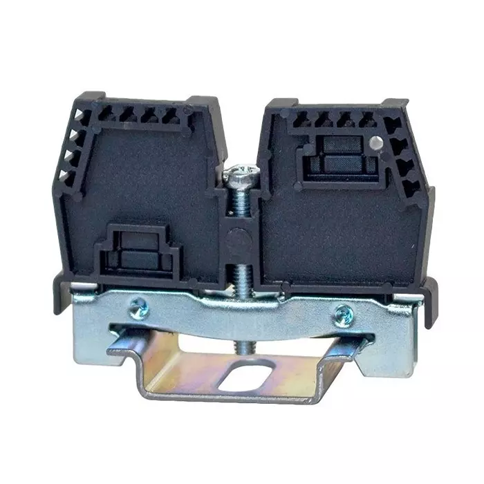 RS PRO Stop End Bracket Polyamide 66 Black, 2420496 (Pack of 10 Pcs)