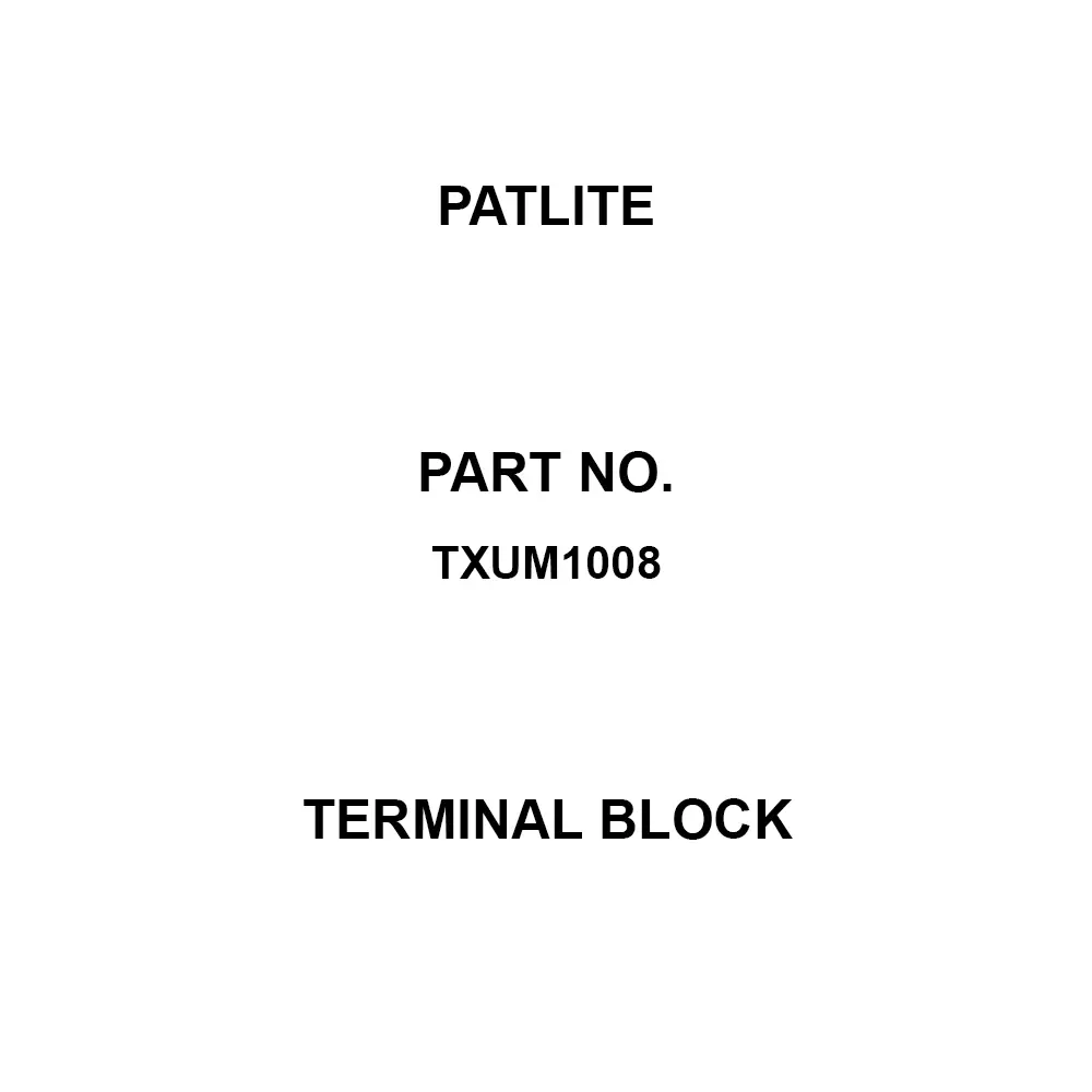 PATLITE Terminal Block 8 Pole, TXUM1008