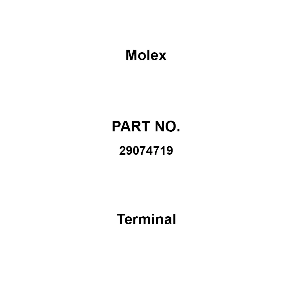 Molex Terminal 300 V Rated Voltage 6.5 A Rated Current 2.5 mm Cell Spacing, 46058