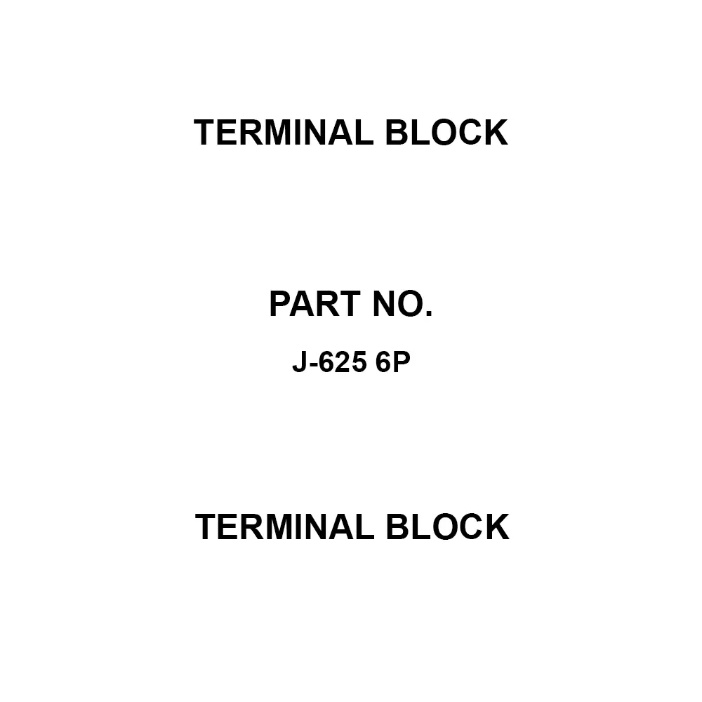Kimura Electric Terminal Block 6 Pole, J-625 6P (Pack of 10)