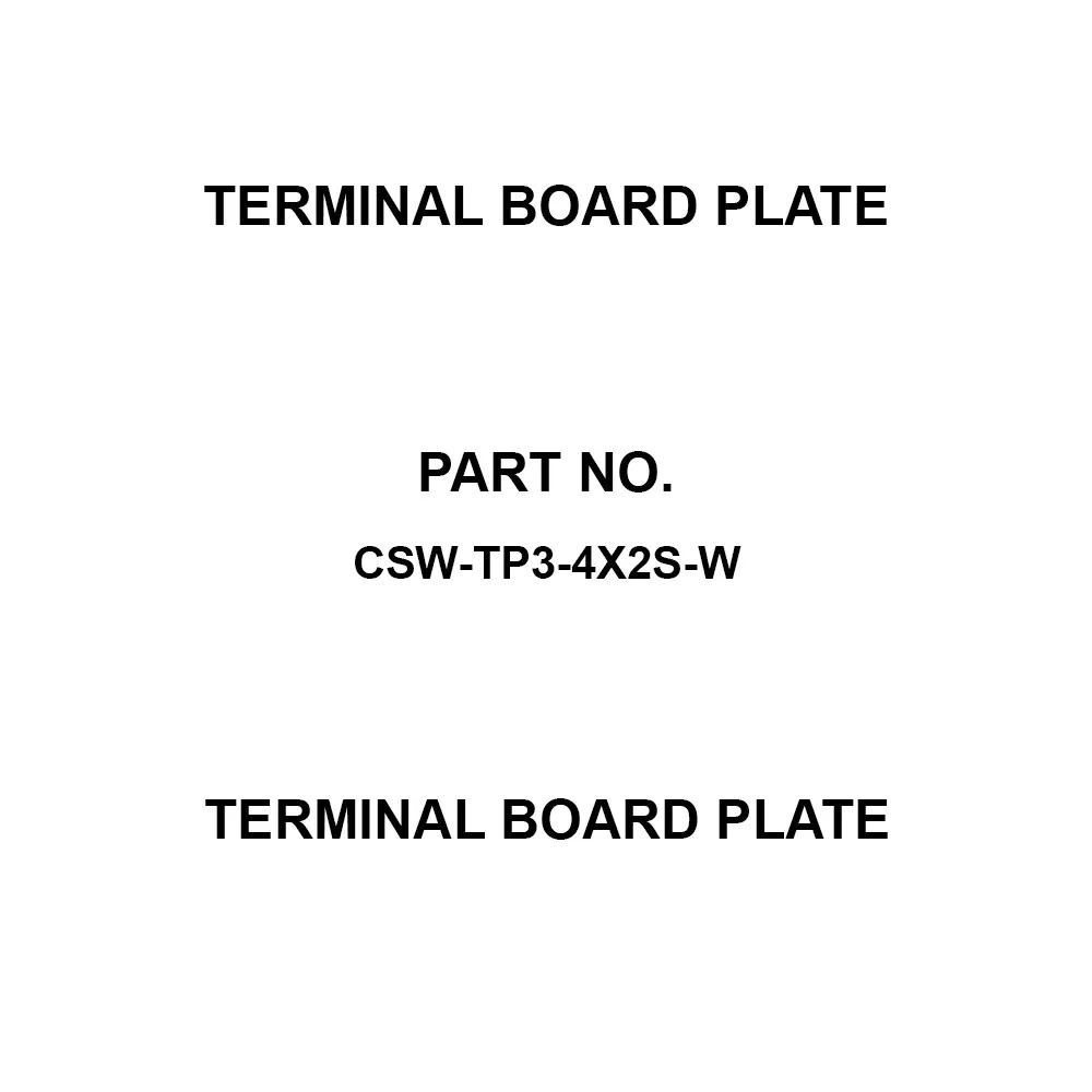 Canare Electric Terminal Board Plate XLR White, CSW-TP3-4X2S-W