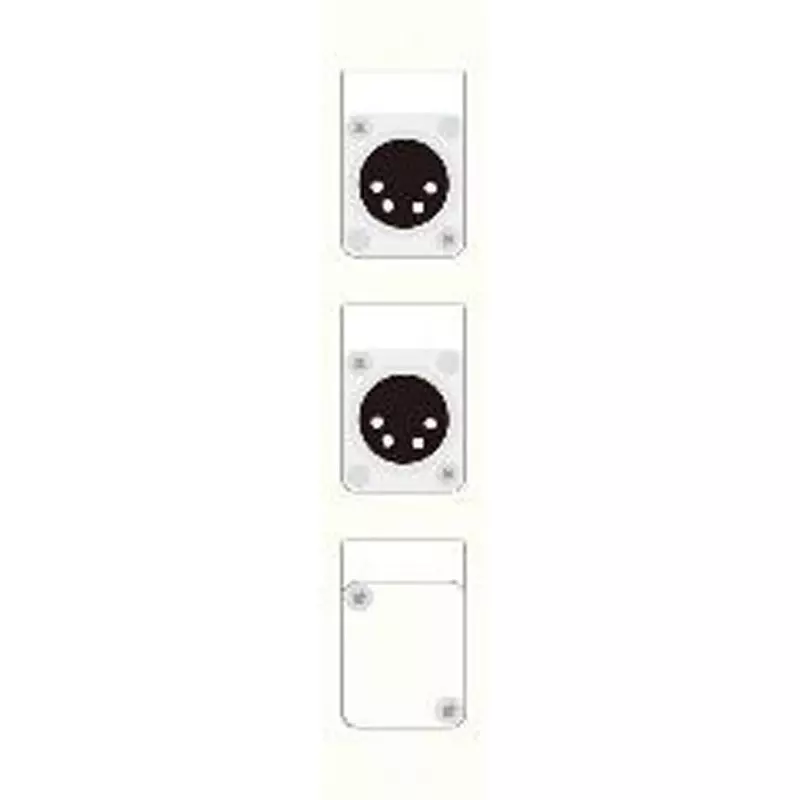 Canare Electric Terminal Board Plate XLR White, CSW-TP3-4X2DW-W