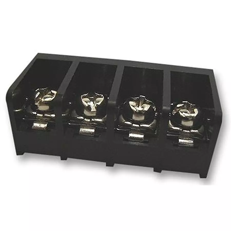 MULTICOMP PRO Barrier Panel Mount Terminal Blocks TERMINAL BLOCK, BARRIER, 4POS, 16AWG, T40-BS16-04