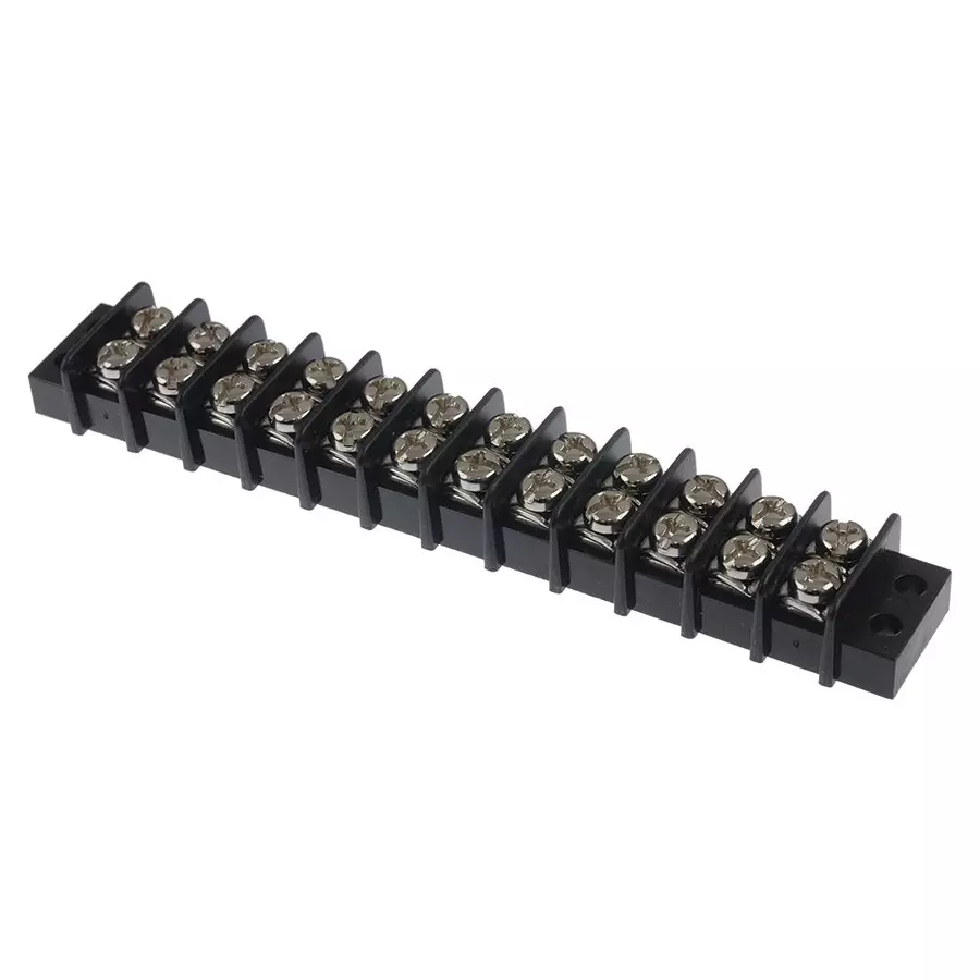 MULTICOMP PRO Barrier Panel Mount Terminal Blocks TERMINAL BLOCK, BARRIER, 12 POSITION, 22-14AWG, MC24318