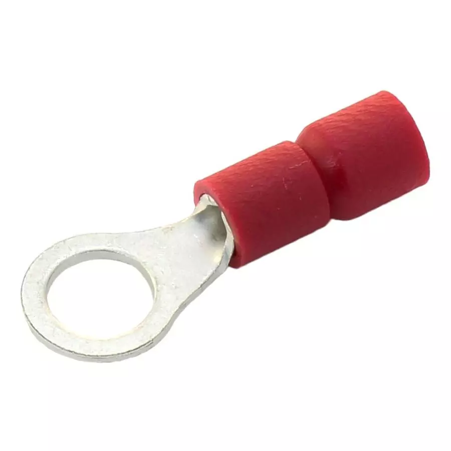 MULTICOMP PRO Ring Crimp Terminals CRIMP TERMINAL, RING, 3.2MM, RED, PK100, RVE1-3.2 (Pack of 100)