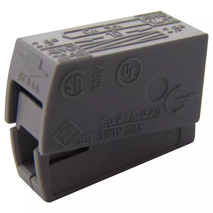 Wago TERMINAL BLOCK, PLUGGABLE, 1POS, 16AWG, 224-101 (Pack of 10 Pcs)