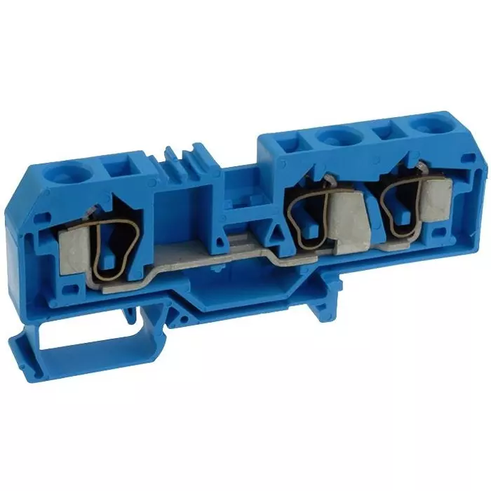 Wago TERMINAL BLOCK, DIN RAIL, 3 POSITION, 24-8AWG, 284-684