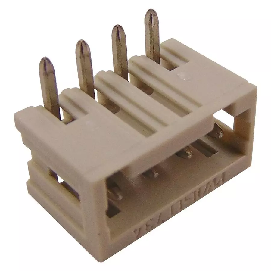 Wago TERMINAL BLOCK, R/A, HEADER, 4POS, TH, 734-164