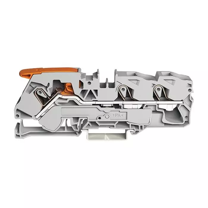 Wago TERMINAL BLOCK, DINRAIL, 3WAYS, 6AWG, 2116-1301