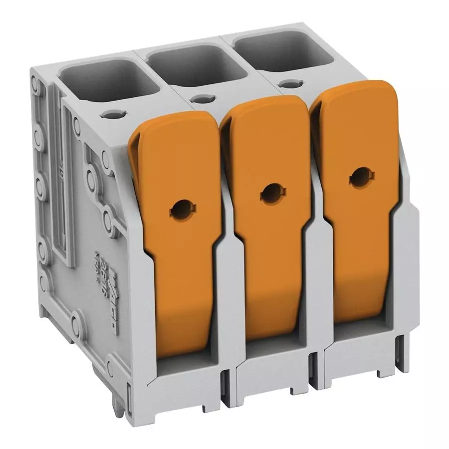 Wago TB, WIRE TO BRD, 4WAY, 4AWG, 2616-3104/020-000