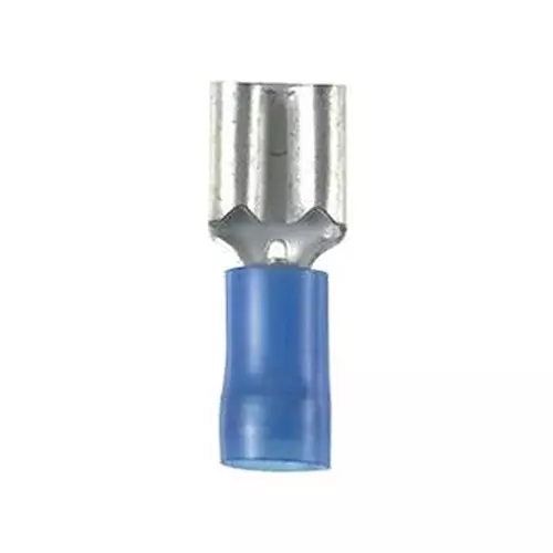 PANDUIT Quick Disconnect Crimp Terminals FEMALE DISCONNECT, 2.8MM, 16-14AWG, BLU, DNF14-110-C