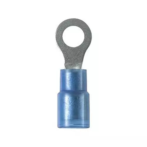 PANDUIT Ring Crimp Terminals TERMINAL, RING TONGUE, 5/16", 14AWG, BLU, PN14-56R-M (Pack of 2)
