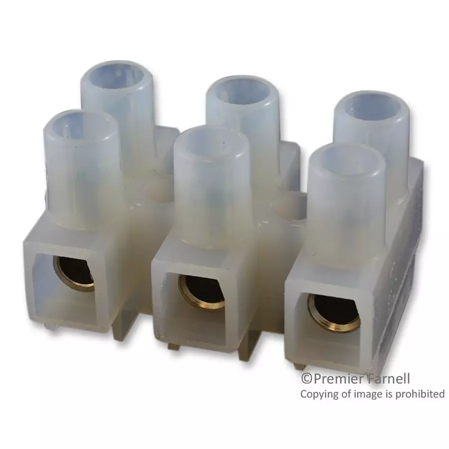 MOLEX Barrier Panel Mount Terminal Blocks TERMINAL BLOCK, BARRIER, 3POS, 12AWG 39100-1803