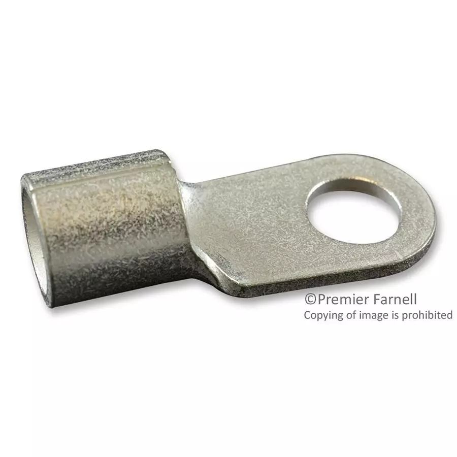 AMP - TE CONNECTIVITY TERMINAL, RING TONGUE, 1/4IN, CRIMP, 321598.