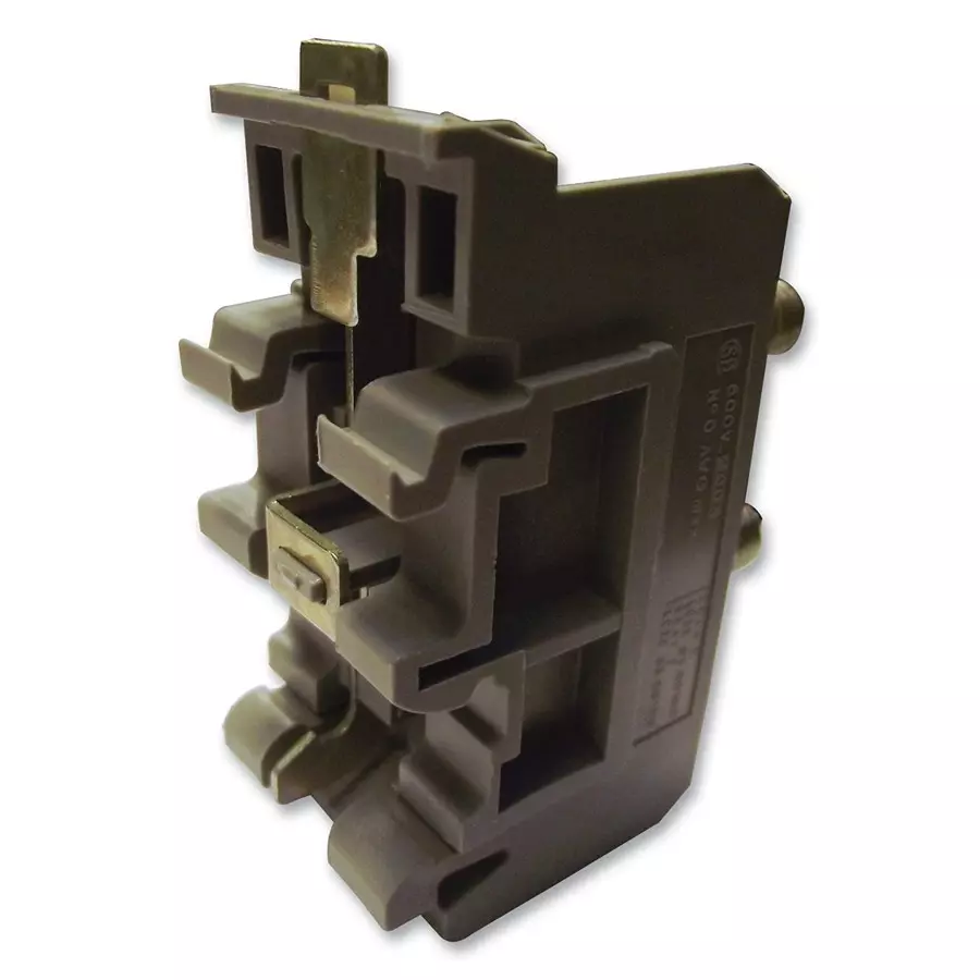 ENTRELEC - TE CONNECTIVITY TERMINAL BLOCK, DIN RAIL, 2POS, 4AWG, 011514312