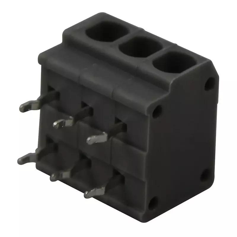 TE CONNECTIVITY Terminal Block, Wire To Board, 3Pos, 20-16Awg, Grey, 2834088-2.