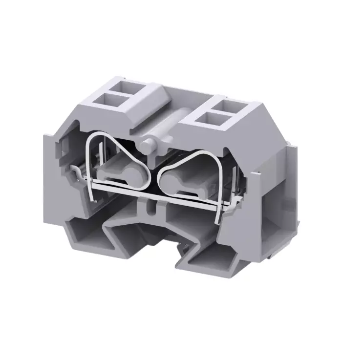 Connectwell Spring Clamp Terminal Block 4 mm² 32 A 630 V with Mounting Feet, CM4S2LF