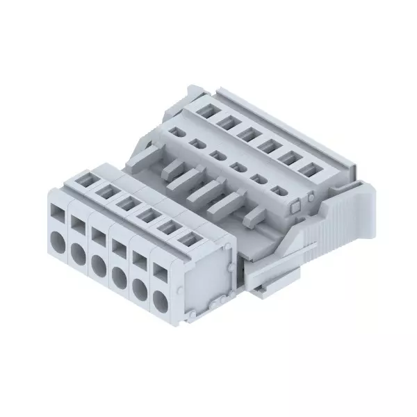 Elmex Plug and Socket Terminal Wire to Wire with 250 V, 16 A Rating and 2.5 mm² Wire Size, DPSC5.08WW(6 Way)