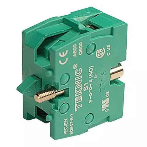 ALTECH Contact Block Panel Mount Snap In, S1