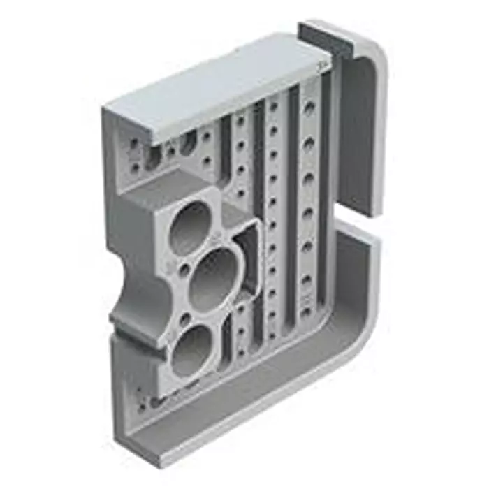 AMPHENOL SINE/TUCHEL Wedgelock, Left, 51 Pos, Gray, Awb-51Pal