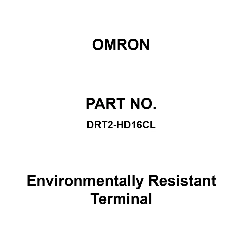 Omron Environmentally Resistant Terminal 500 V AC, DRT2-HD16CL