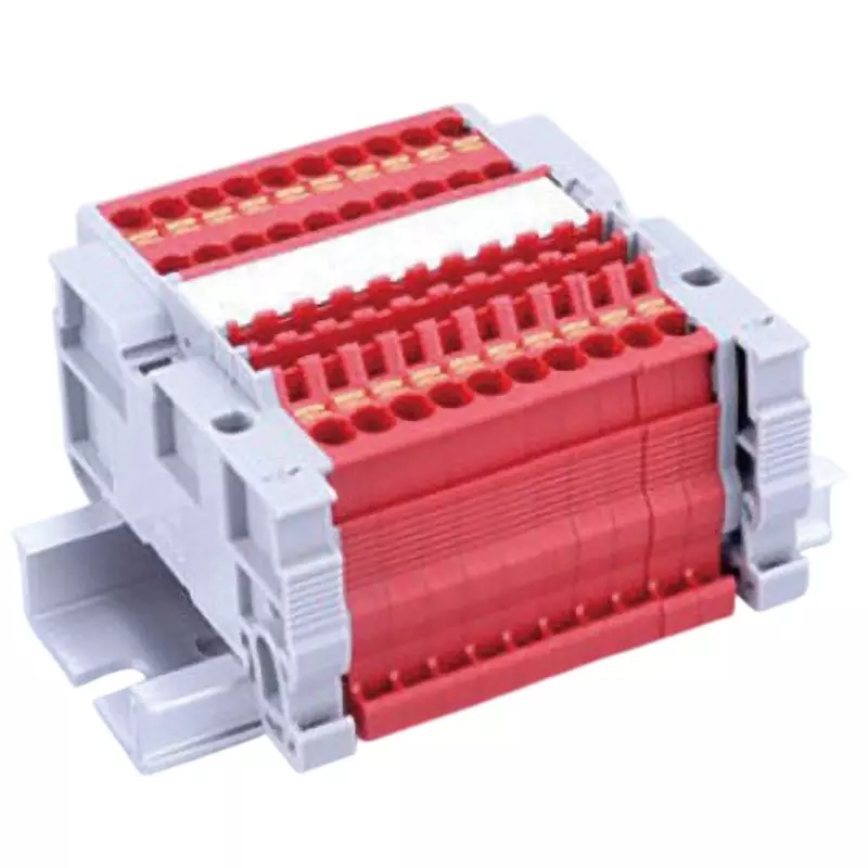 Toyo Giken Assembly Terminal Block 500 V Spring Lock 6, 9, 13, 17, 24 A 1 Stage 4.2 mm Spacing, VTXL-2/3R-22P