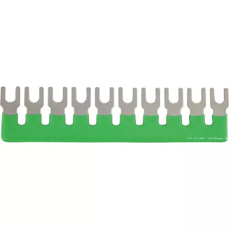 Toyo Giken Short Bar (B Type) Yellow Green 10 Pole, GB10-10