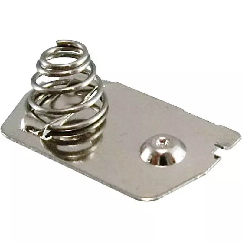 TAKACHI Battery Spring Terminal Iron wire Spring Material Brass Material, IT-4WP (Pack of 10)